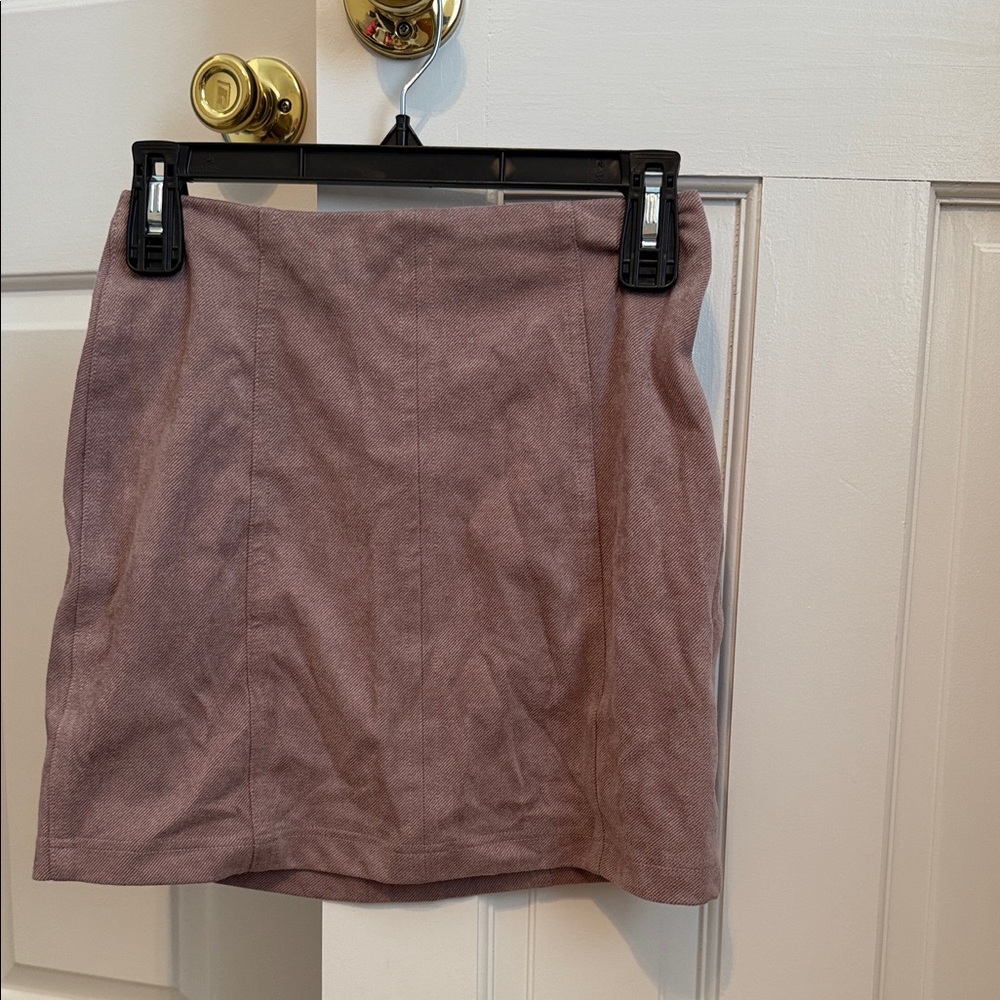 Wild Honey Dusty Pink Mini Skirt